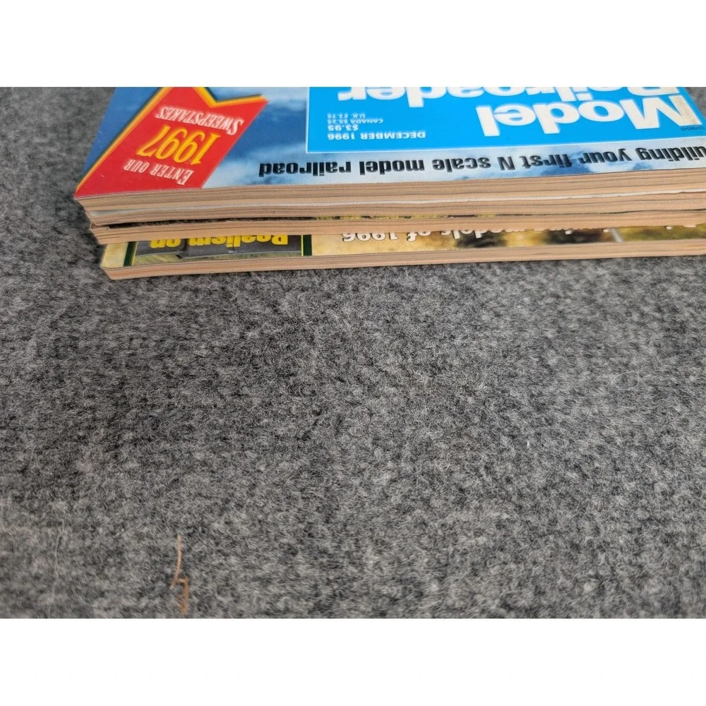 Vintage Model Railroader‎ Magazine Lot Of 6 Kalmbach 1997 Blue Covers USA